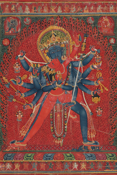 Chakrasamvara with his consort Vajravarahi, 1450–1500. Courtesy of the Metropolitan Museum of Art