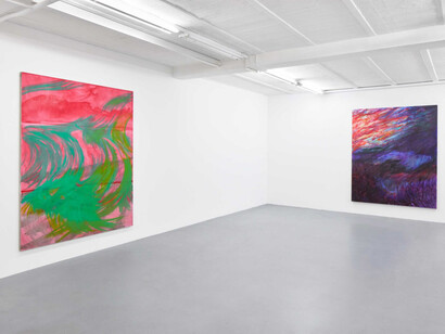 Augusta Lardy Micheli, Walk with me, vue d'exposition. Avec l'aimable autorisation de la Galerie Lange + Pult