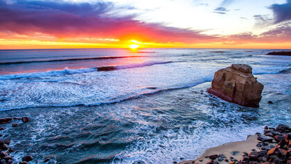 The beach of San Diego