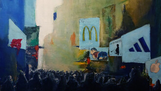 Obra: 'Time Square' realizada por Rodrigo Gonçalves