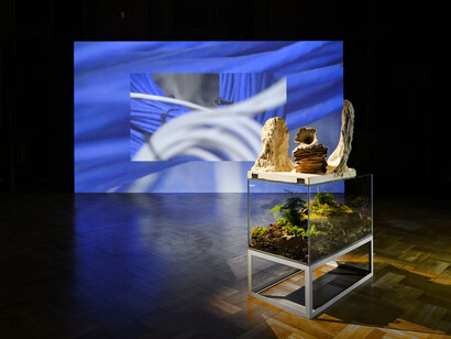Various artists, Poetics of encryption, exhibition view. Courtesy of Galerie Rudolfinum