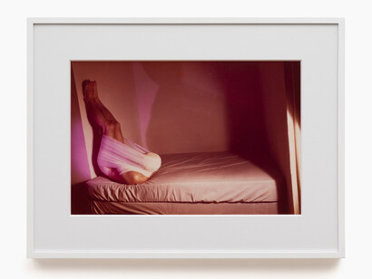 Jimmy DeSana, Gauze, 1979, chromogenic print, 12 3/4x19 inches, frame: 19 7/8x26 1/8 inches. Courtesy of Document Gallery 