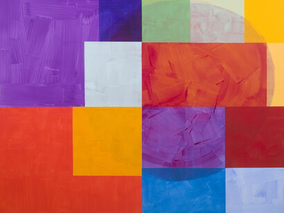 Ghost, 2017, acrylic on canvas, 201 x 221cm. Courtesy of FOLD