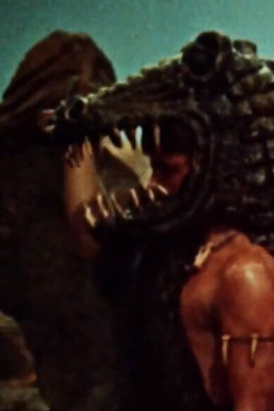 Fotograma de la película "Cuando los dinosaurios dominaban la tierra", dirigida por Val Guest, 1970