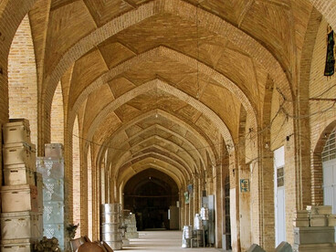 The Grand Bazaar of Kerman, among the largest and most historic bazaars in Iran, extends for more than one kilometre through the heart of the old city, alive with the colours, sounds, and scents of local life
