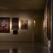 Persistencia del dogma, vista de exhibición. Cortesía del Museo de Antioquia