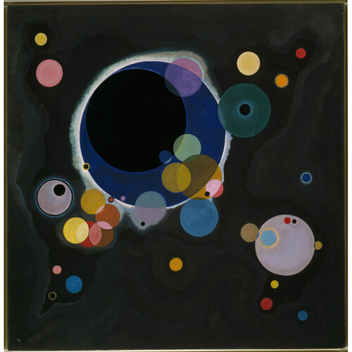 Several Circles (Einige Kreise), January–February 1926, oil on canvas, 140.3 x 140.7 cm