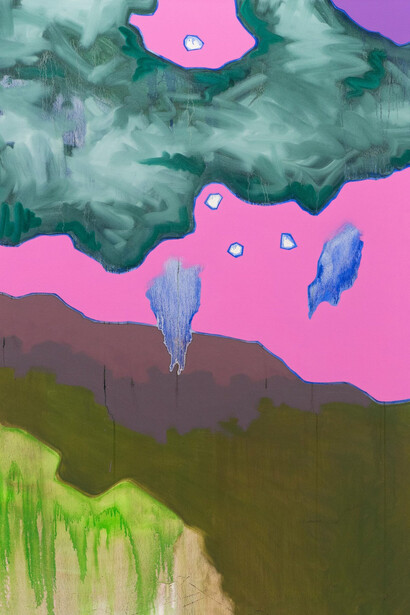 Johannes Kofler, Der himmel trägt rosa heut nacht, 2024. Courtesy of Galerie Elisabeth & Klaus Thoman