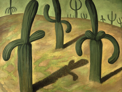 Frida Kahlo, "Paesaggio con cactus"