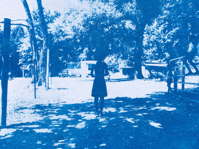 LeXander Bryant, Prestwick -  Cyano 10 (detail), 2025. Red Arrow Gallery