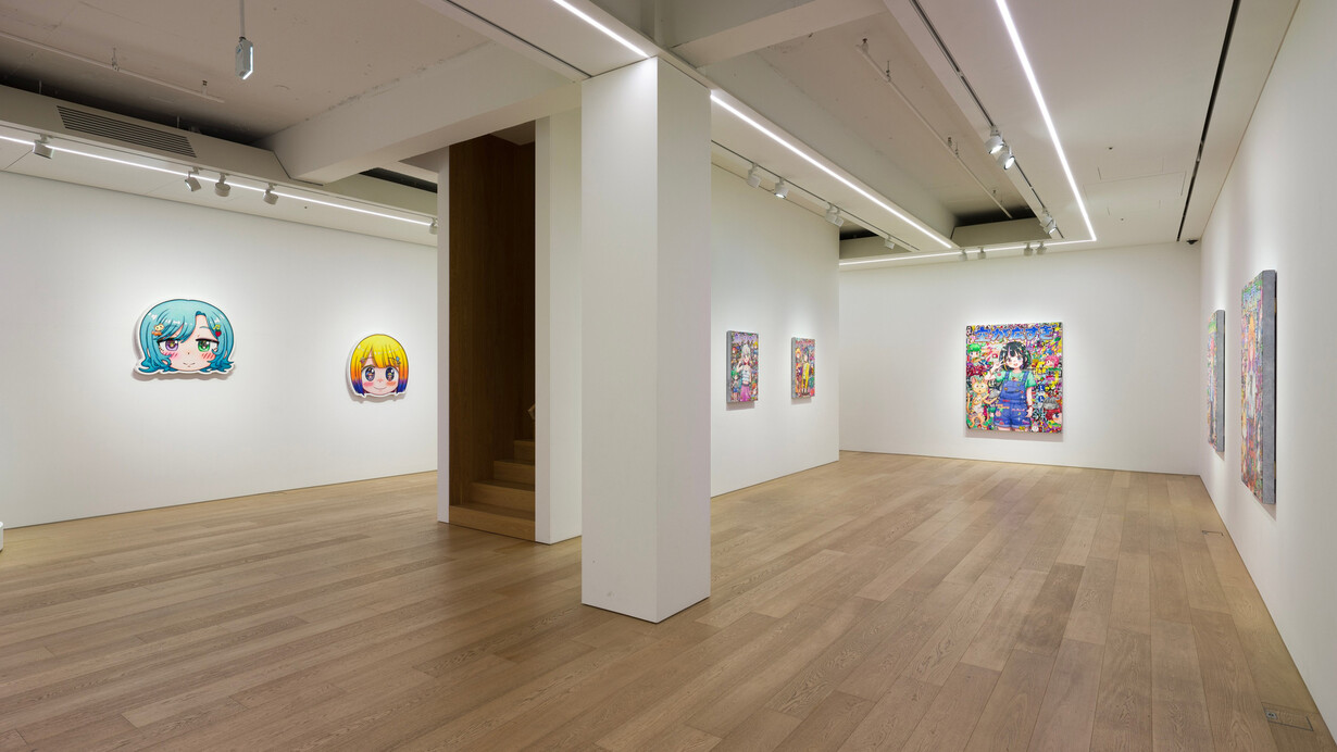 Mr., What the season left behind. Hm The sky's clearing up, exhibition view. Courtesy of Lehmann Maupin