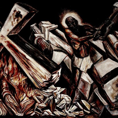 «Cristo destruye su cruz», 1943, José Clemente Orozco