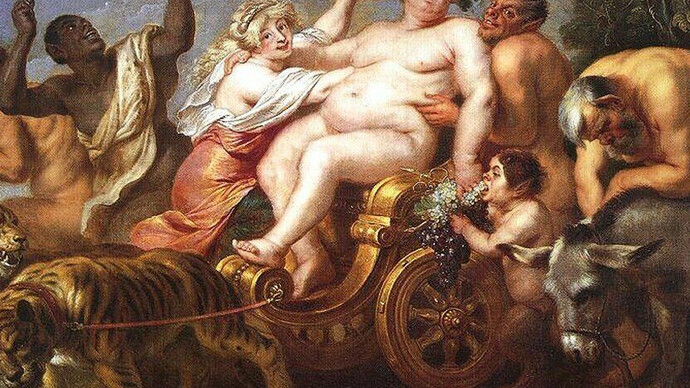 Cornelis de Vos - Il trionfo di Bacco (1613)