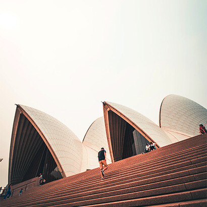 Sydney Opera House, Sydney, Austrália. á não existe grande necessidade de fazer câmbio de dinheiro