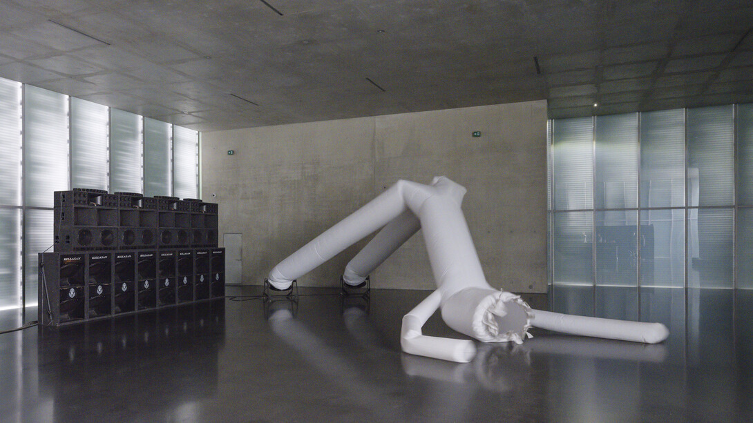 Cyprien Gaillard, When you expect flutes, it's whistles, ausstellungsansicht. Mit freundlicher genehmigung des Kunsthaus Bregenz