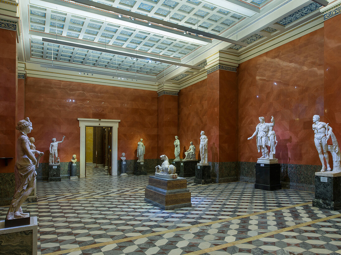 The Art of Ancient Rome, Exhibition view. Courtesy of The State Hermitage Museum