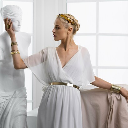 Ancient Greek clothing favored simplicity, movement, and harmony with the human form