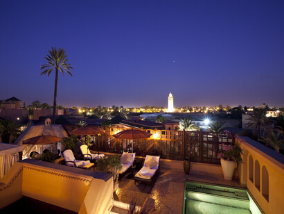 The Royal Mansour, bed terrace