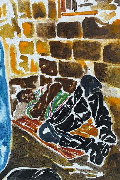 Salomon Moneyang, My foreman, 2025. Courtesy of Rele Gallery