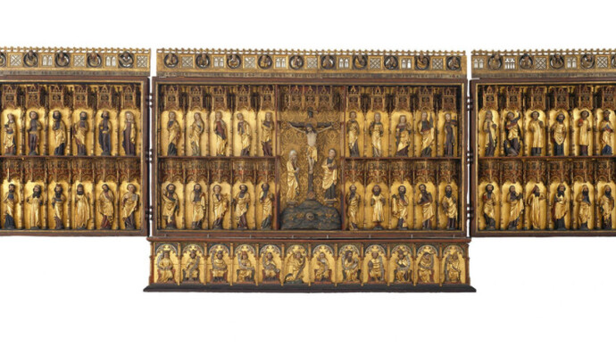 Bertram Von Minden, Retabel des ehemaligen Hochaltars der Petrikirche in Hamburg (Grabower Altar), 1379–1383