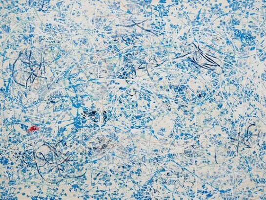 Bastienne Schmidt, Untitled Topos, 2011, Mixed Media Canvas, 48x72 in.
