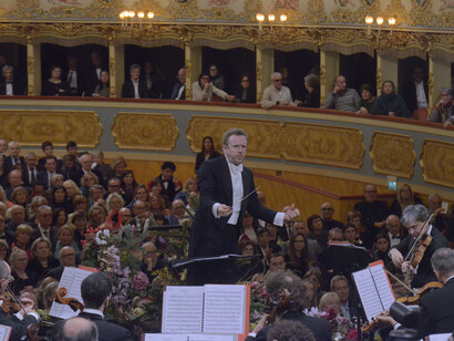 Il direttore Daniel Harding, Concerto di Capodanno al Teatro La Fenice di Venezia 1 gennaio 2025. Copyright Michele Crosera
