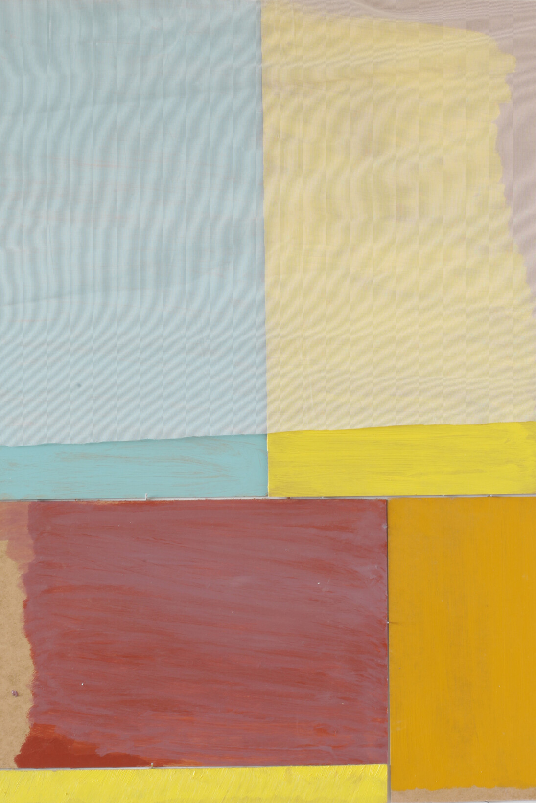 Ellen Hyllemose, Untitled, from the series
‘Close To The Farm’, 2015, Masonite, fabric, and acrylic, 90 x 73 cm