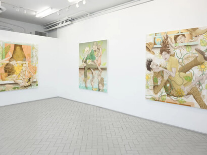Wendell Gladstone, Lover’s knot, exhibition view. Courtesy of Nazarian / Curcio Gallery