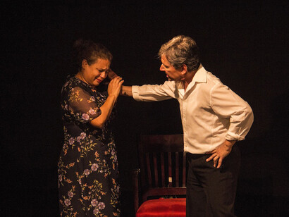 Montaje de «Unos cuantos piquetitos», dirigida por Rafael Murillo y Mario Jaén en el Centro Cultural España de Guatemala (2016)