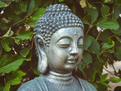 Close up of a statute of the Budha, Siddhartha Gautama
