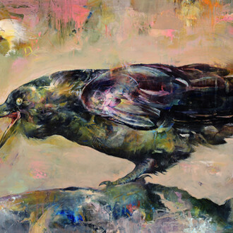 Kent Williams, Raven, 2017. Courtesy of 101/EXHIBIT