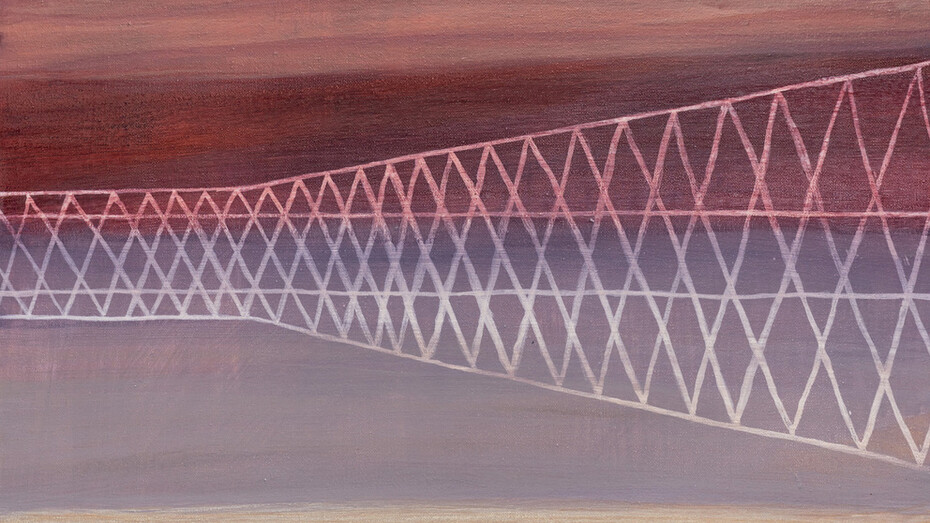 Shifting sands of land and memory, artwork in exhibition (detail). Courtesy of Onespace Gallery