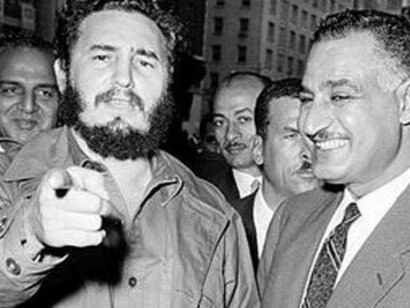 Nasser, aquí con Fidel Castro, fue impulsor del panarabismo y del socialismo árabe