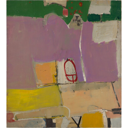 Richard Diebenkorn, Albuquerque #4, 1951, Oil on canvas, 128.9 x 116.2 cm, Saint Louis Art Museum. Gift of Joseph Pulitzer Jr. Copyright 2014 The Richard Diebenkorn Foundation 