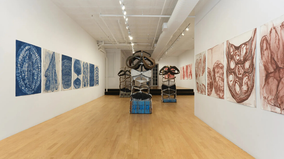Whitney Oldenburg, Hardening the braces, exhibition view. Courtesy of Chart