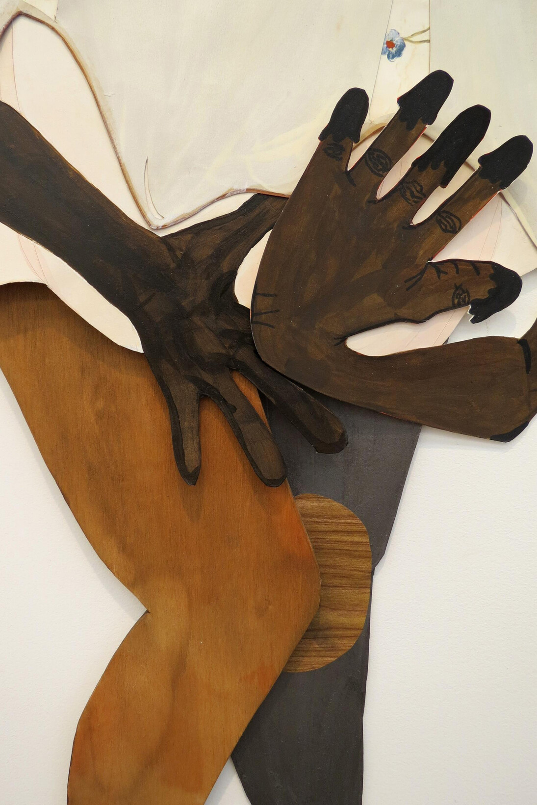 Alexandria Smith, Traveling light on those dirty dozens (detail), 2014, mixed media collage installation on paper, 108 x 75 x 48 in.