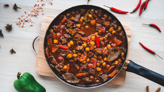 Frijoles con carne o chili con carne, un plato muy común en la gastronomía americana
