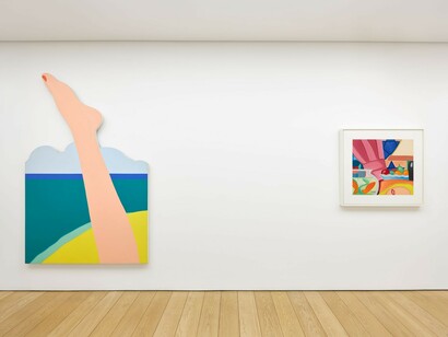 Tom Wesselmann, Seascapes, still lifes, and nudes, exhibition view. Courtesy of Gagosian 