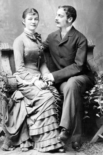 Retrato de una pareja, siglo XIX