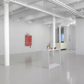 Eva Robarts, Bikes, bolts and brooms, exhibition view. Courtesy of Nicola Vassell Gallery