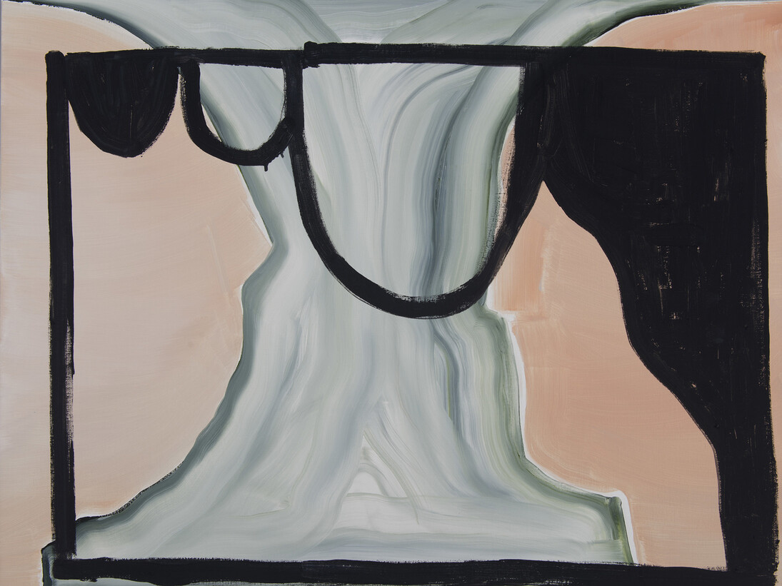 Bernard Gaube, Théâtre de formes, Huile sur toile, 2014-2015, 60 x 74 cm
