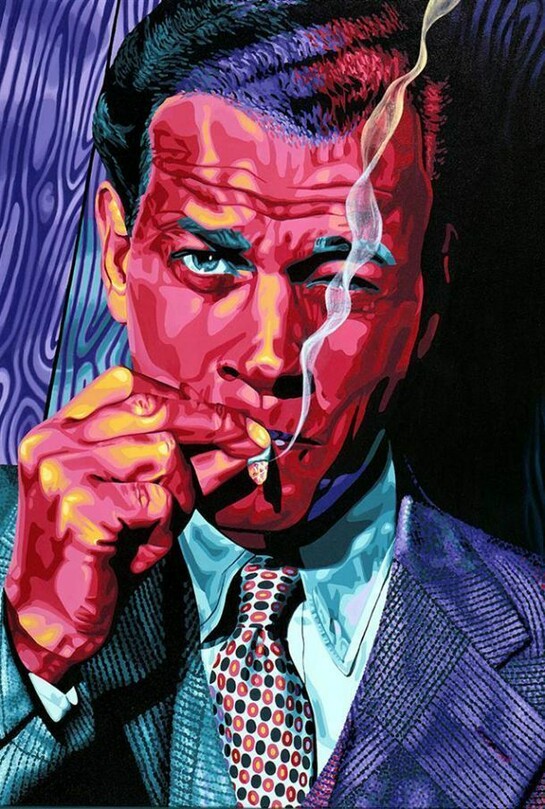Katherine Gallagher, Smokin' Jo, Oil on Canvas, 44" x 38"