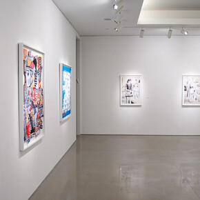 Various artists, Resilience and reflection an artistic response to October 7th, exhibition view. Courtesy of David Benrimon Fine Art Gallery