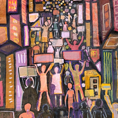 Alyson Vega, The protest (detail), 2026. Courtesy of Fountain House Gallery