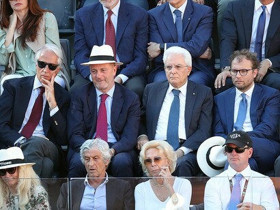 Il Presidente Mattarella assiste a un evento sportivo