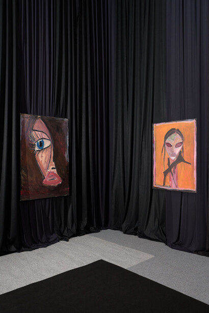 Tobias Spichtig, When a joke becomes a prayer, exhibition view. Courtesy of Galerie Hussenot