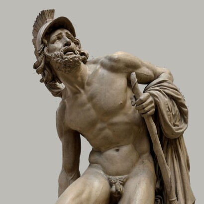 Jean-Baptiste Carpeaux, “Filottete sull'isola di Lemno”, Secondo Gran Premio di Roma del 1852, Valenciennes, Museo delle Belle Arti 