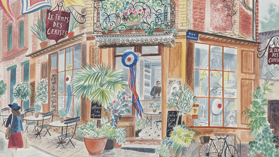 Emily Sutton, Le Temps des Cerises, Honfleur, watercolour, 29.5 x 42 cm