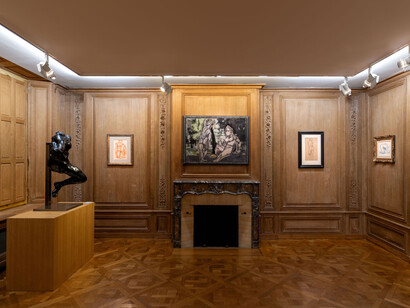Markus Lüpertz, Une filiation, vue de l'exposition. Avec l'aimable autorisation du Musée Maillol