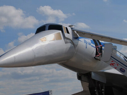 Developed by the Soviet Tupolev Design Bureau, the Tu-144 (NATO reporting name: 'Charger') was a supersonic passenger aircraft that entered service in 1968 and retired in 1999